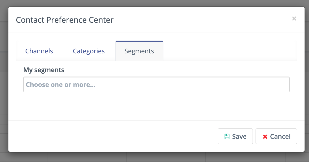 Screenshot of Segments